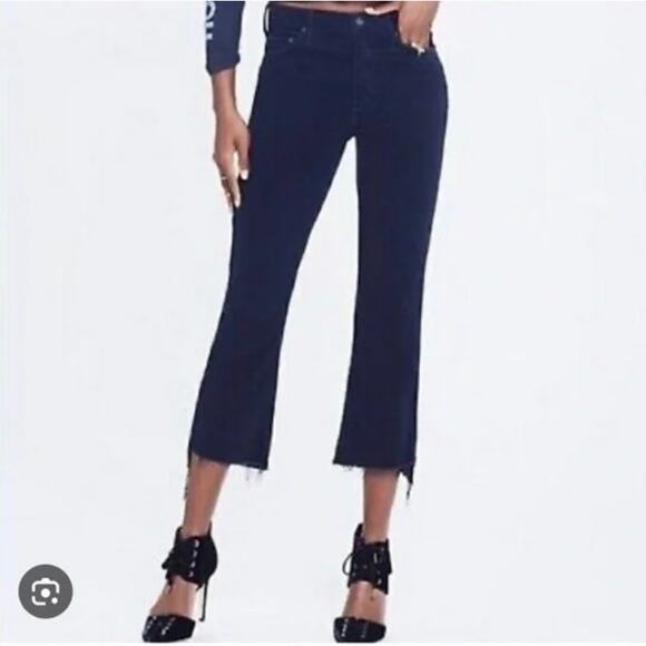 MOTHER Pants - NWT Mother Denim NWOT Insider Crop Step Fray in Navy Corduroy